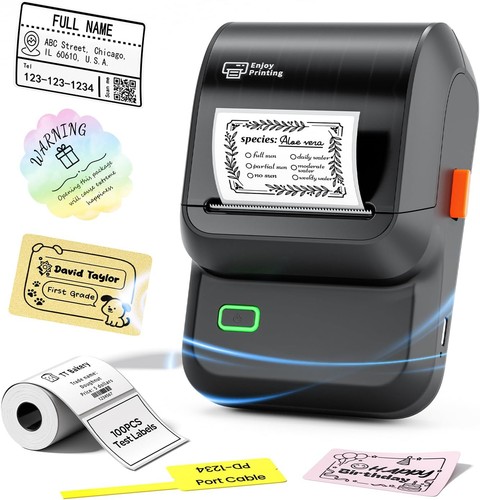 Label maker machine with - label, tape